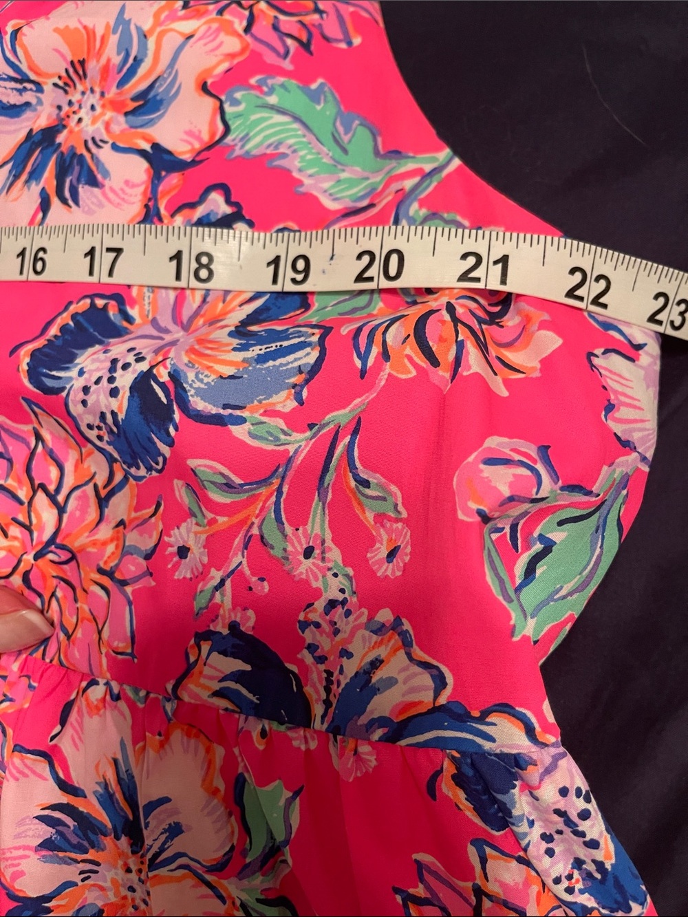 Lilly Pulitzer Novella Swing Dress - Pink Floral Sleeveless Tiered Dress - Picture 4 of 4